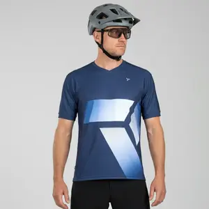 Pánský mtb dres silvini gallo tmavě modrá/šedá l