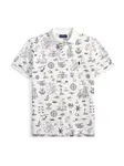 Polo Ralph Lauren Tričko  námornícka modrá / biela