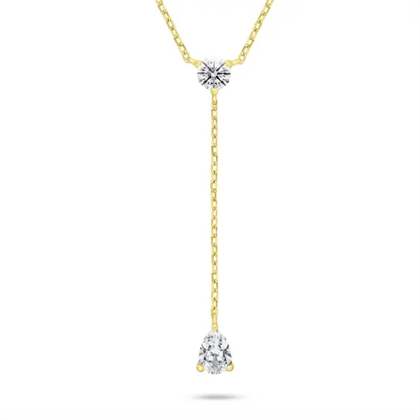 Brilio Silver Pozlacený dámský náhrdelník se zirkony NCL194Y