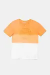 Dětské bavlněné tričko Guess oranžová barva, s aplikací, L5GI10 K8HM4