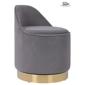 MID.YOU OTOČNÝ TABURET, textil, 52/68 cm