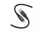 Swissten kabel USB-A - lightning, 0,4 m, 60W, černý
