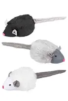 Hračka kočka myš mikročipová se zvukem catnip 6cm