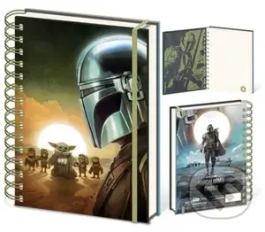 Mandalorian a Grogu blok A5 Sunset - -