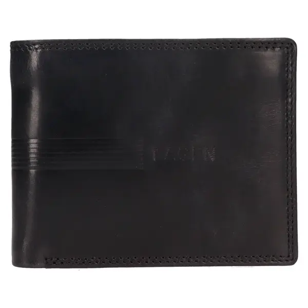 Pánská kožená peněženka Lagen Silaz - černá