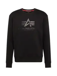 ALPHA INDUSTRIES Mikina  sivá / čierna