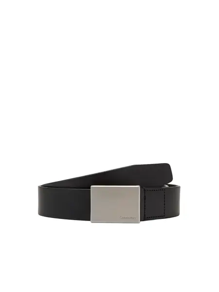 Calvin Klein Opasky 'Formal Plaque'  čierna