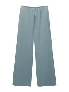 Pull&Bear Nohavice  modrozelená