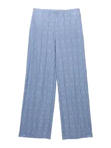 Pull&Bear Nohavice  modrosivá