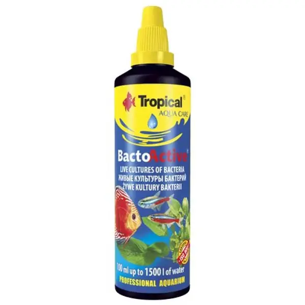 TROPICAL Bacto-Active/Bactinin 100ml na 1.500l živé kultúry baktérií do akvária
