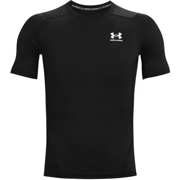 Under Armour HG ARMOUR COMP SS Pánske tričko, čierna, veľkosť