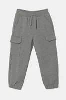 Dětské bavlněné tepláky United Colors of Benetton šedá barva, 3UNIGF045