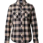 Urban Classics Blúzka  tmavobéžová / tmavosivá / čierna