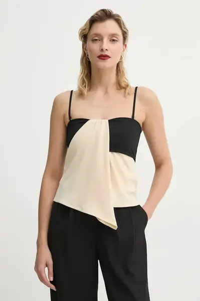 Halenka Nanushka LISBETH dámská, béžová barva, hladká, NW25RSTP04411