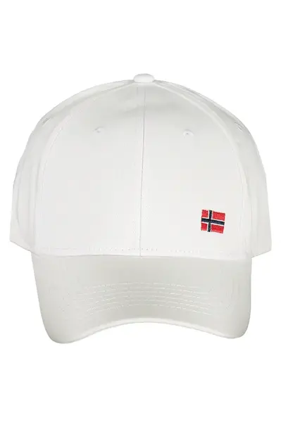 Biela šiltovka s nórskou vlajkou