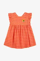 Kojenecké šaty Bobo Choses oranžová barva, mini, áčková, 125AB080