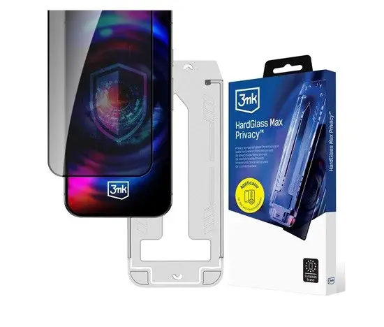 Tvrzené sklo 3mk HardGlass MAX Privacy pro Apple iPhone 16 Pro/ 17