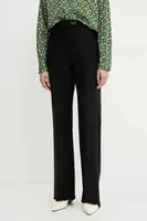 Kalhoty MM dámské, černá barva, jednoduché, high waist, 2516781028600