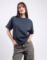 Tričko Carhartt WIP W' S/S Benton T-Shirt Carbon garment dyed