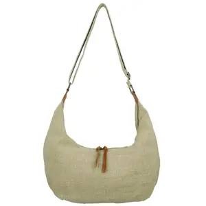 Trendy textilní dámská kabelka na rameno Ester, světle zelená