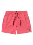 Volcom pánské šortky Lido Solid Trunk 16 Washed Ruby | Červená | Velikost L