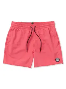 Volcom pánské šortky Lido Solid Trunk 16 Washed Ruby | Červená | Velikost L