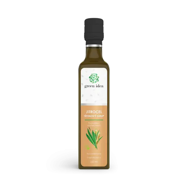 GREEN IDEA Sirup jitrocel třtinový 250 ml