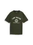 TOM TAILOR Tričko  námornícka modrá / tmavozelená / biela