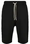 Black sweatpants with a low crotch