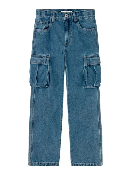 NAME IT Nohavice 'Ryan'  modrá denim