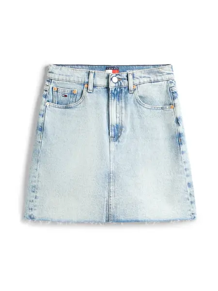 Tommy Jeans Sukňa  modrá denim