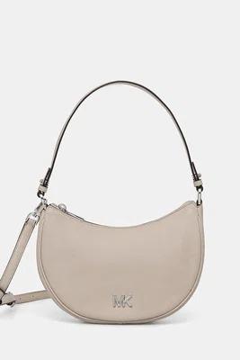 Kožená kabelka MICHAEL Michael Kors béžová barva, 32S5S8QU1L