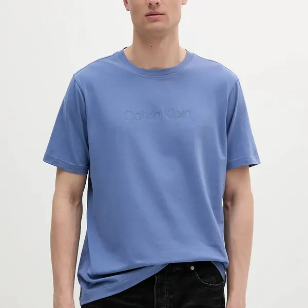Tričko Calvin Klein Performance pánské, fialová barva, s aplikací, LVGMS5K182