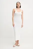 Šaty Calvin Klein Jeans bílá barva, maxi, přiléhavé, J20J225284
