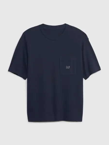GAP Tričko pique oversized - Pánské