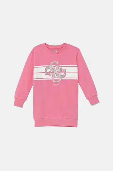 Dětské bavlněné šaty Guess