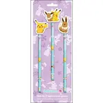 Pokémon sada 3 tužek s tvarovaným gumovým topperem - kolekce Flowers