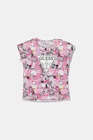 Dětské tričko Guess růžová barva, K5YI02 K6YW4