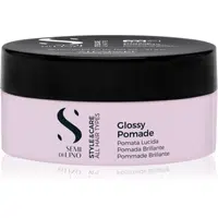 Alfaparf Milano Semi di Lino Style&Care Glossy Pomade tvarujíci vosková pomáda pro usměrnění a modelaci účesu s vysokým leskem 100 ml
