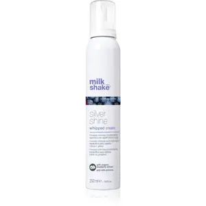 milk_shake® Silver Shine Whipped Cream pěnový kondicionér neutralizující žluté tóny 200 ml