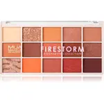 MUA Makeup Academy Eyeshadow Collection 15 Shade Palette paletka očních stínů odstín Firestorm 12 g