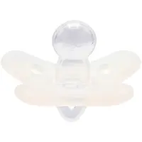 Canpol babies 100% Silicone Soother 0-6m Symmetrical dudlík White 1 ks