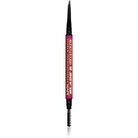 NYX Professional Makeup Blade & Shade tužka na obočí s kartáčkem odstín 06 Rich Auburn g