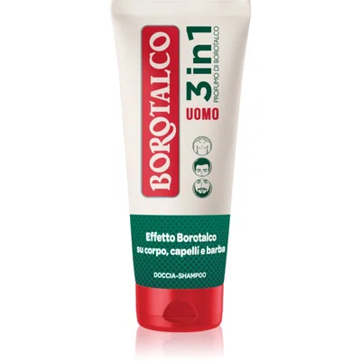 Borotalco MEN 3 in 1 sprchový gel pro muže na obličej, tělo a vlasy vůně Unique Scent of Borotalco 200 ml