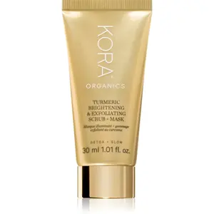 KORA Organics Turmeric Brightening & Exfoliating Scrub + Mask peeling a maska 30 ml
