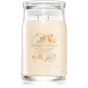 Yankee Candle Soft Wool & Amber vonná sviečka 567 g