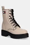 Kožené workery Tommy Jeans TJW URBAN LACE UP BOOT