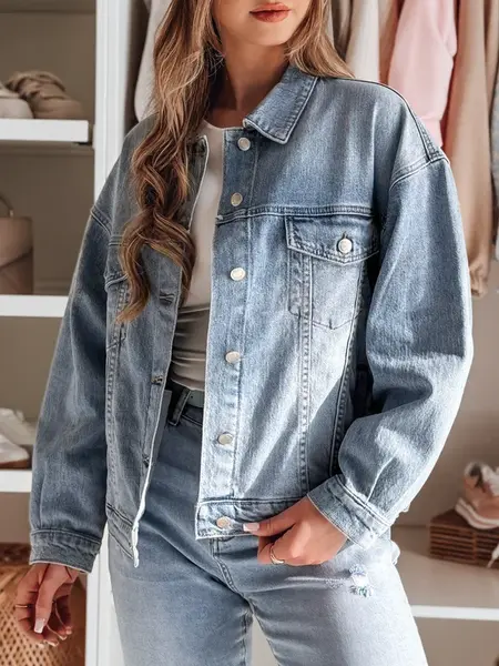 Dámska oversize rifľová bunda NOVAJIN