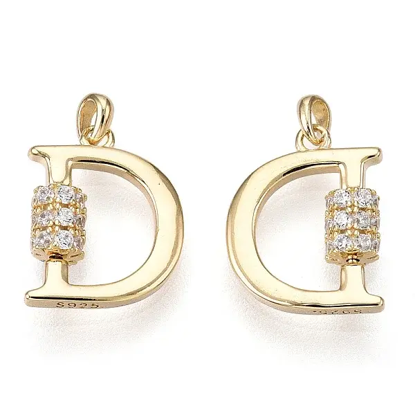 925 Sterling Silver Micro Pave Cubic Zirconia Charms