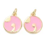 Brass Enamel Pendants